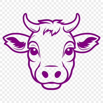 Unique Cow Vector Art