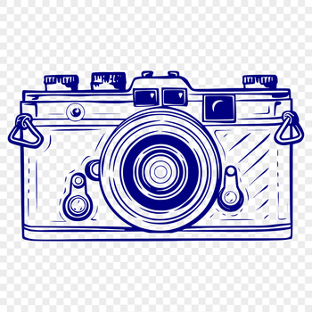 A high-quality digital camera graphic designed as vector art for use in photography and design projects.