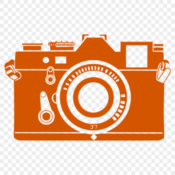 High-quality camera icon in vector format with transparent background