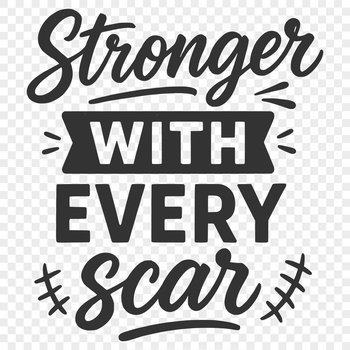 Inspiring quote about survivorship, perfect for personal or commercial use as a vector graphic.