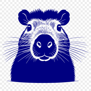 A large rodent native to South America, commonly depicted in clip art.