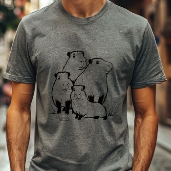 Colorful Capybara silhouette for digital designs and crafts.
