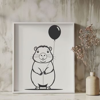 A large rodent native to South America, resembling a giant guinea pig.