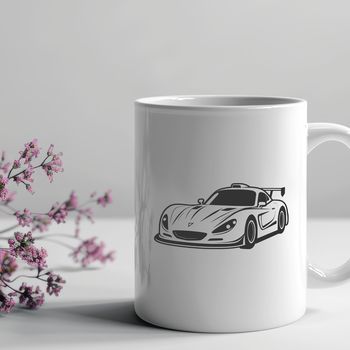 A high-speed vehicle clipart featuring a detailed racing car silhouette.