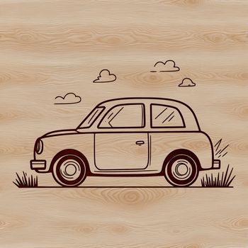 A high-resolution vector illustration of a car, suitable for print and digital use.