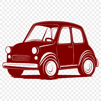 A detailed illustration of a car in a digital format.