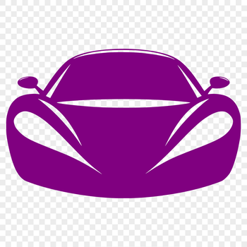 A simple 2D illustration of a vehicle in a digital vector format.