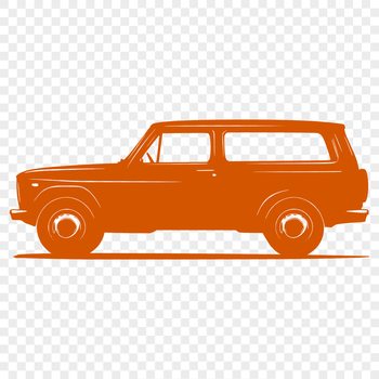 A detailed illustration of a modern vehicle designed in vector format.