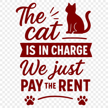 A collection of humorous quotes about cats and pets in a clean, vector design.