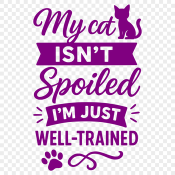 A collection of humorous quotes about cats in a decorative, vector format.