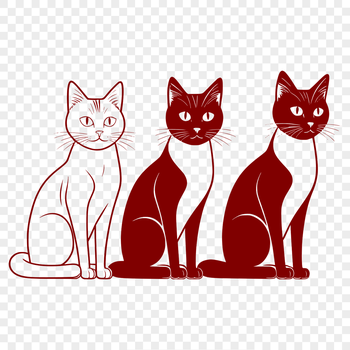A colorful vector illustration of a domestic cat, suitable for various uses including graphic design and crafts.