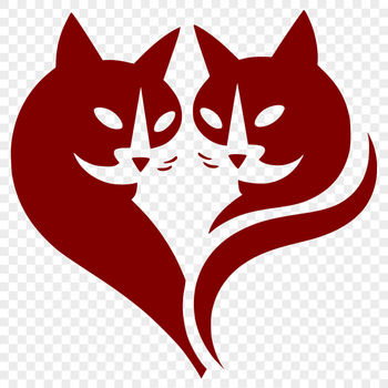 A detailed illustration of a cat's head in vector format.