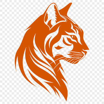 A high-quality vector illustration of a cat's head, suitable for various design projects.