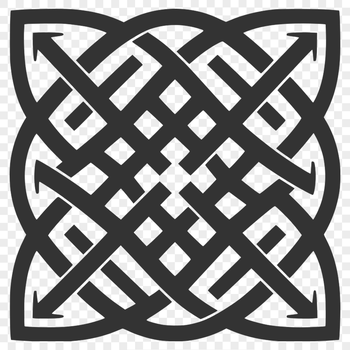 A stylized Celtic shape with intricate ornate embellishments, suitable for cutting machine designs.
