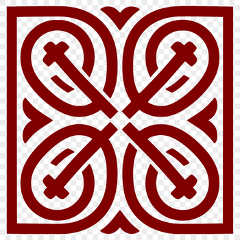 Vector illustration of an intricate Celtic shape with ornate embellishments.