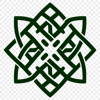 A highly detailed illustration of a Celtic ornate shape, suitable for vector art and design.