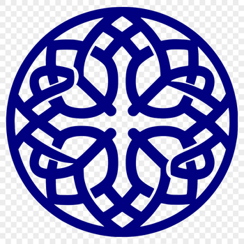 Ornate Celtic pattern with intricate embellishments, suitable for vector art designs.