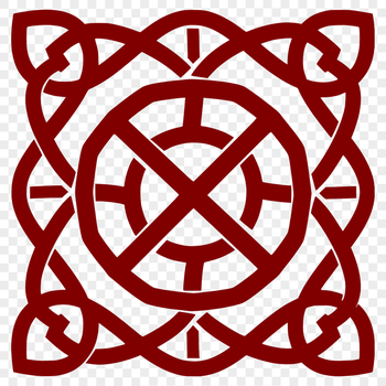 Ornate Celtic pattern featuring interlocking shapes and intricate embellishments, suitable for cutting or laser engraving.