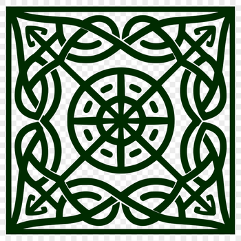 A detailed, ornate pattern featuring Celtic motifs, suitable for commercial or personal use with various cutting machines.
