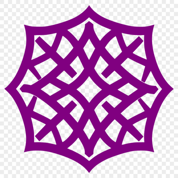 A detailed vector illustration of Celtic-inspired design elements in a decorative shape.