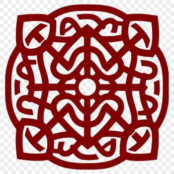 Ornate Celtic knotwork pattern made from interlocking shapes in vector format, ideal for cutting machines or laser engraving.