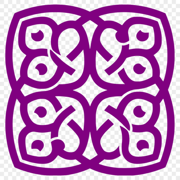 A traditional Celtic ornate shape with intricate embellishment, suitable for commercial use in vector art designs.