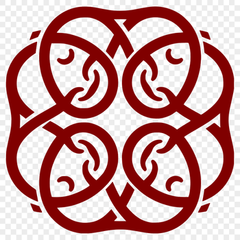 A stylized Celtic ornament with intricate details, suitable for cutting or laser engraving.