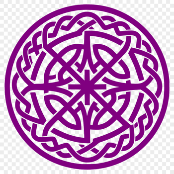 A delicate Celtic pattern with intricate shape and embellishment, suitable for vector art and cutting machine designs.