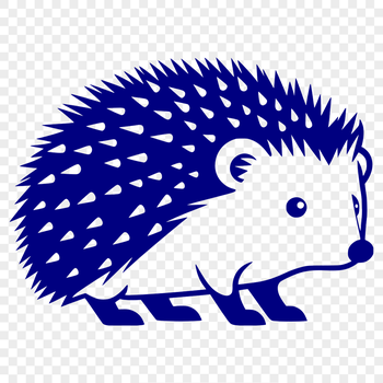 A small, spiky mammal with a rounded body and long snout.