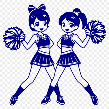 A young girl in a cheerleading uniform, performing a stunt on the football field.