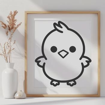 Artistic Chick - Laser Engraver DXF