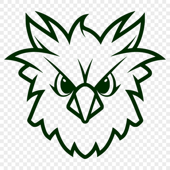 A simple line drawing of a chicken's head, suitable for vector design projects.