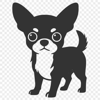 A small breed dog with short stature and large head.