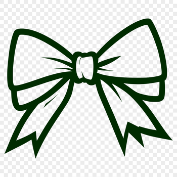 A colorful bow graphic, ideal for wrapping gifts or decorations.