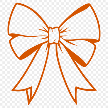 A simple, scalable bow graphic, ideal for use in digital designs.