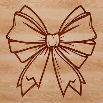 A colorful bow graphic design element, perfect for craft projects and digital designs.