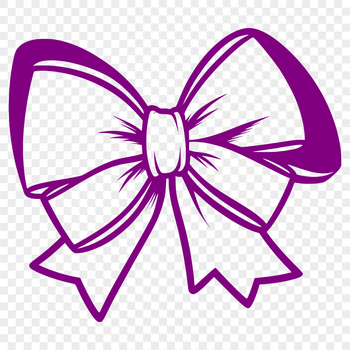 Simple bow design clip art for crafting and DIY projects, suitable for vector editing in Illustrator or Procreate.