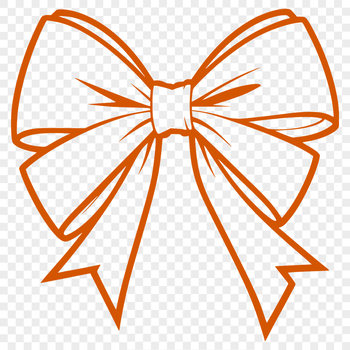 Decorative bow clip art in vector format for crafting and design projects.