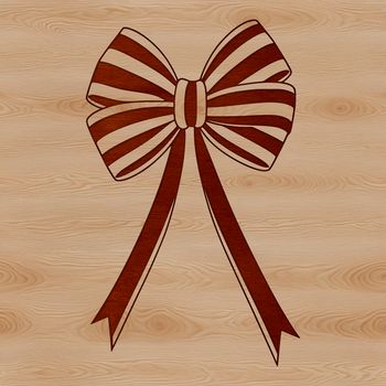 A simple, hand-drawn bow design in vector format, ideal for crafting and DIY projects.