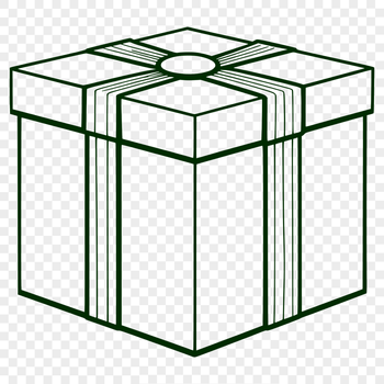 A simple rectangular box with flat top and bottom surfaces and four sides.