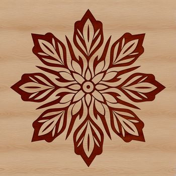 A delicate snowflake design created with vector art, suitable for various uses including cutting machines like Cricut.