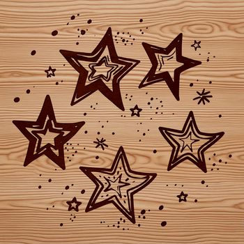 A stylized star icon designed as vector art, ideal for use in digital designs, graphics, and projects.