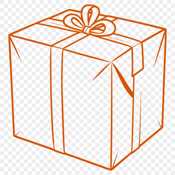 A simple vector illustration of a rectangular box with a lid, suitable for various design applications.