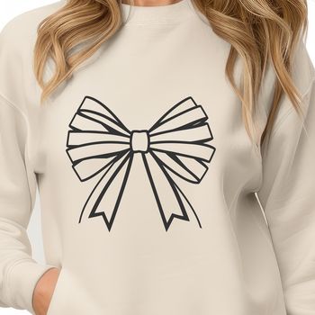 A decorative bow graphic designed as a vector clip art element.