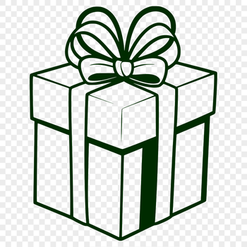 A simple 3D paper gift box with a lid, suitable for Christmas or birthday presents.