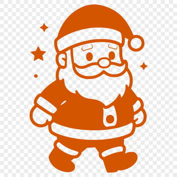 Vector design of Santa Claus with jolly face and sack full of toys.