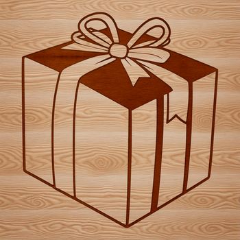 A simple vector graphic illustration of a box with clean lines and minimal details.