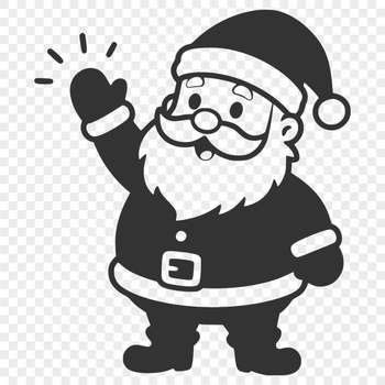 Vector Santa Claus Graphic Design Illustrative vector art of Father Christmas, a festive holiday character.