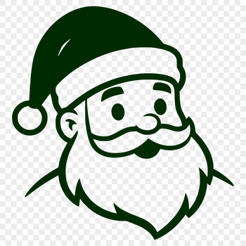 A traditional illustration of Santa Claus in vector format.