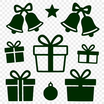 A minimalist gift box illustration with a simple, modern design.